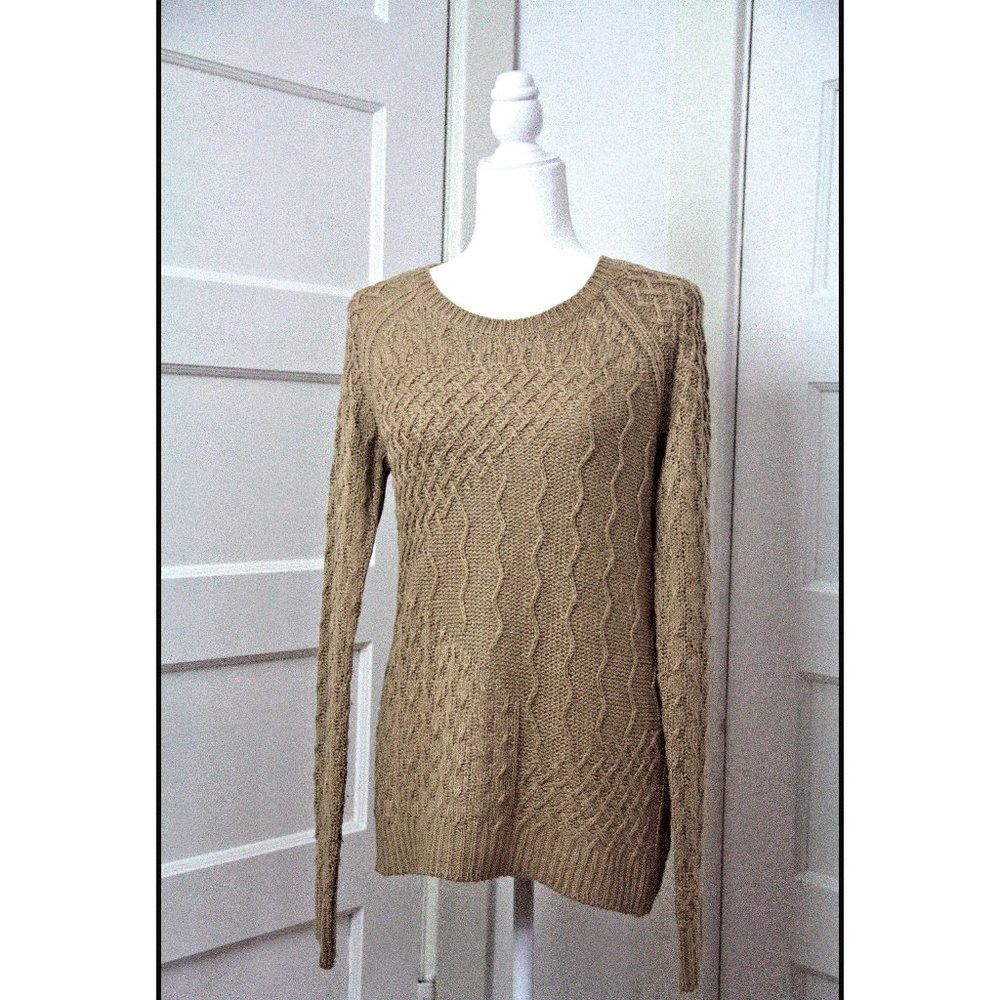 Mossimo Women's Long Sleeve Cable Knit Sweater